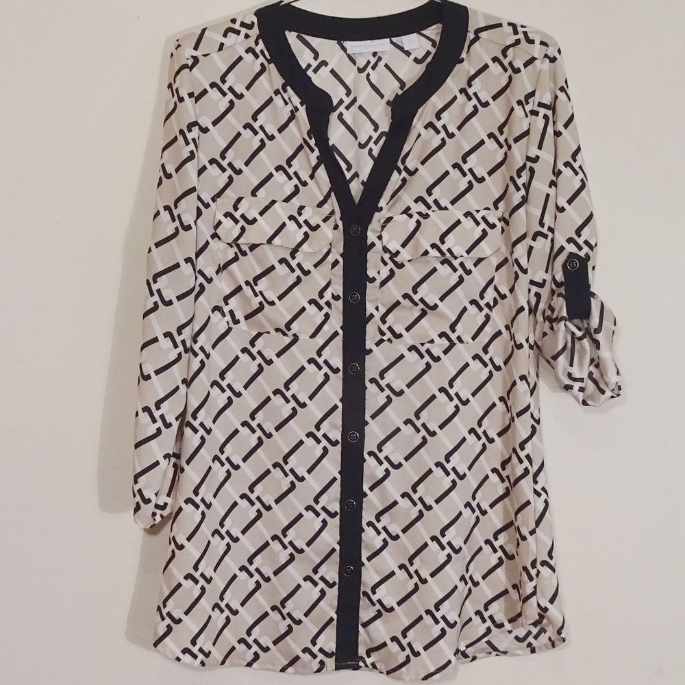 NWOT New York & Company Womens Blouse Sz XS